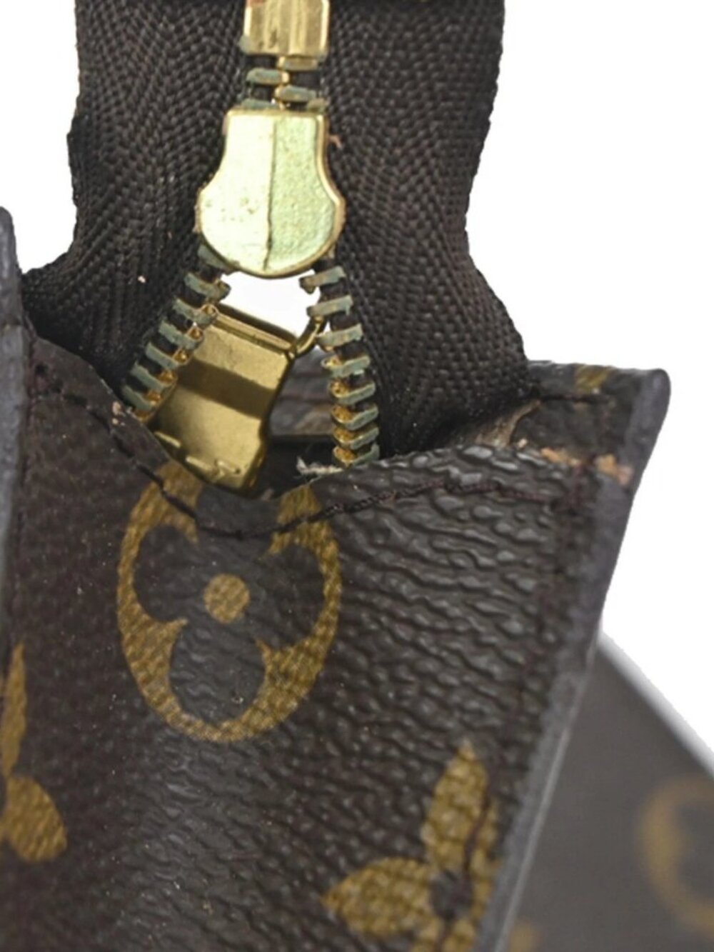 LOUIS VUITTON BUCKET PM Mini Clutch Pouch Bag Monogram Leather France 02KC735 - Picture 11 of 16